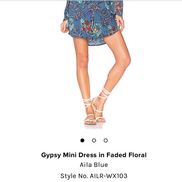 NEW! Aila Blue Gypsy Mini Dress - Picture 5 of 16